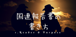 国連報告書の書き方:誰に何の目的で書くか
