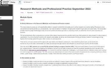 英国大学院での様子を振り返る